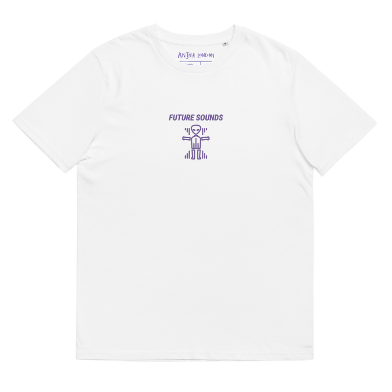 Future sounds embroidered t-shirt